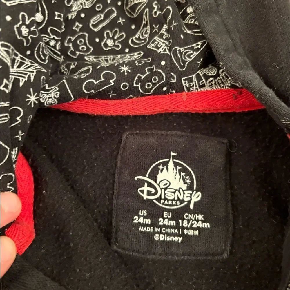 Disney Parks Mickey Mouse black/red full zip hoodie - Picture 6 of 6